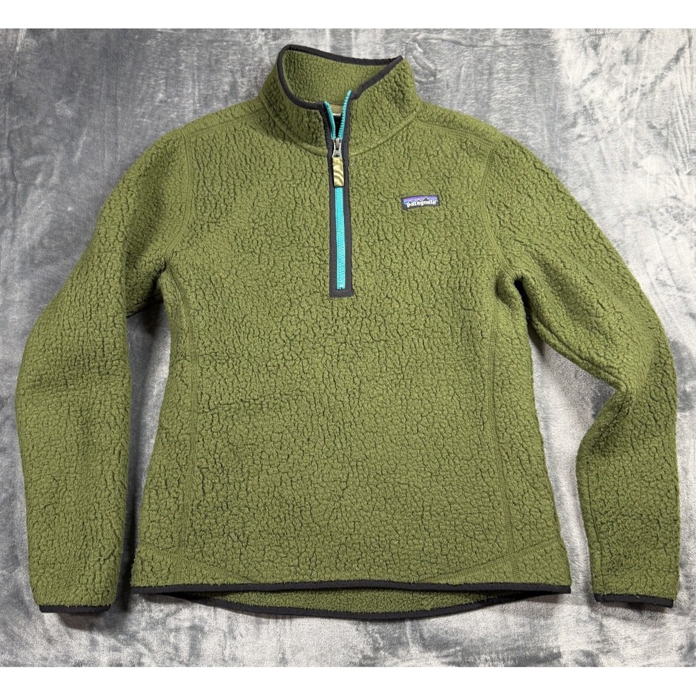 Patagonia Retro Pile 1/4 Zip Fleece M Nomad Green